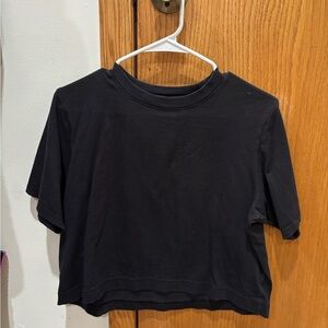 Black Cropped T-Shirt